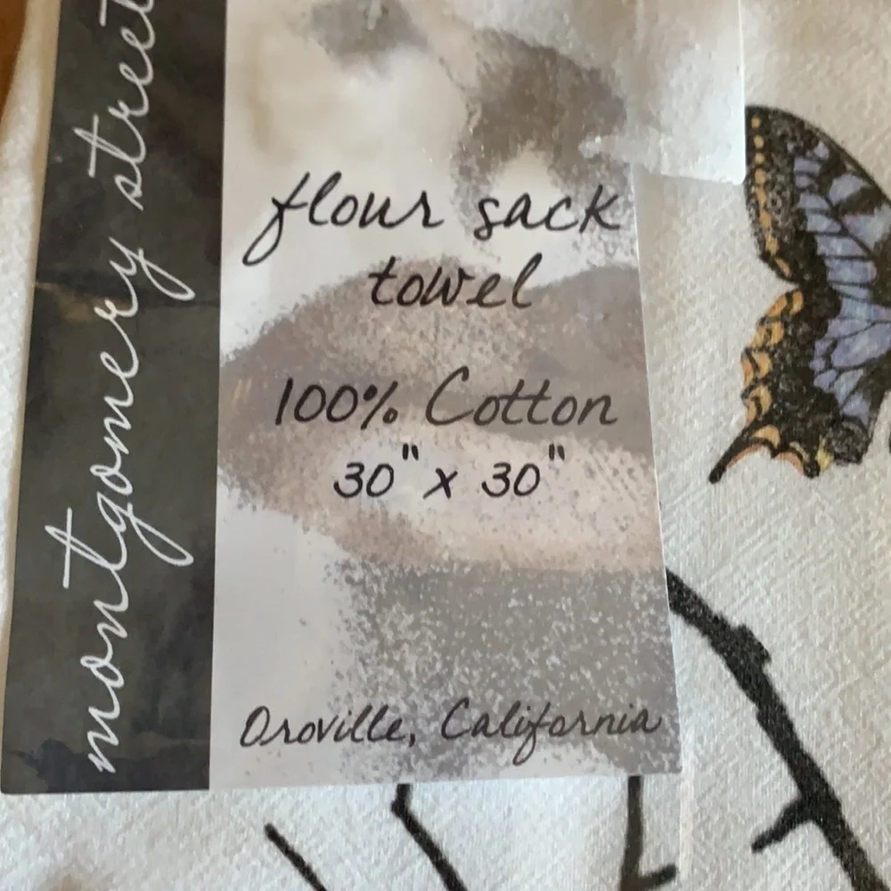 MONTGOMERY STREET FLOUR SACK TOWEL: BIRD WITH NEST